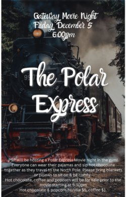 train advertising polar express movie